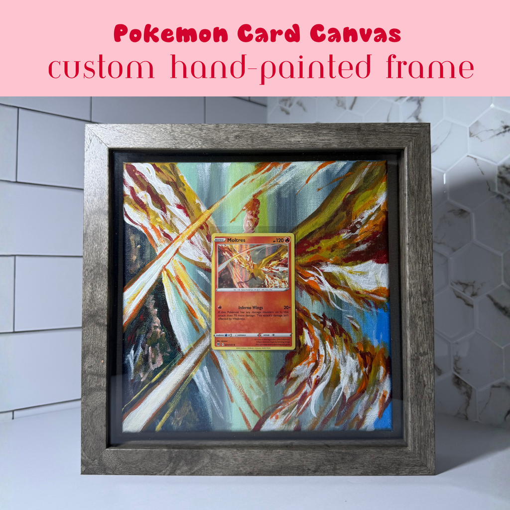 Pokémon Card Canvas – Custom Hand-Painted Frame