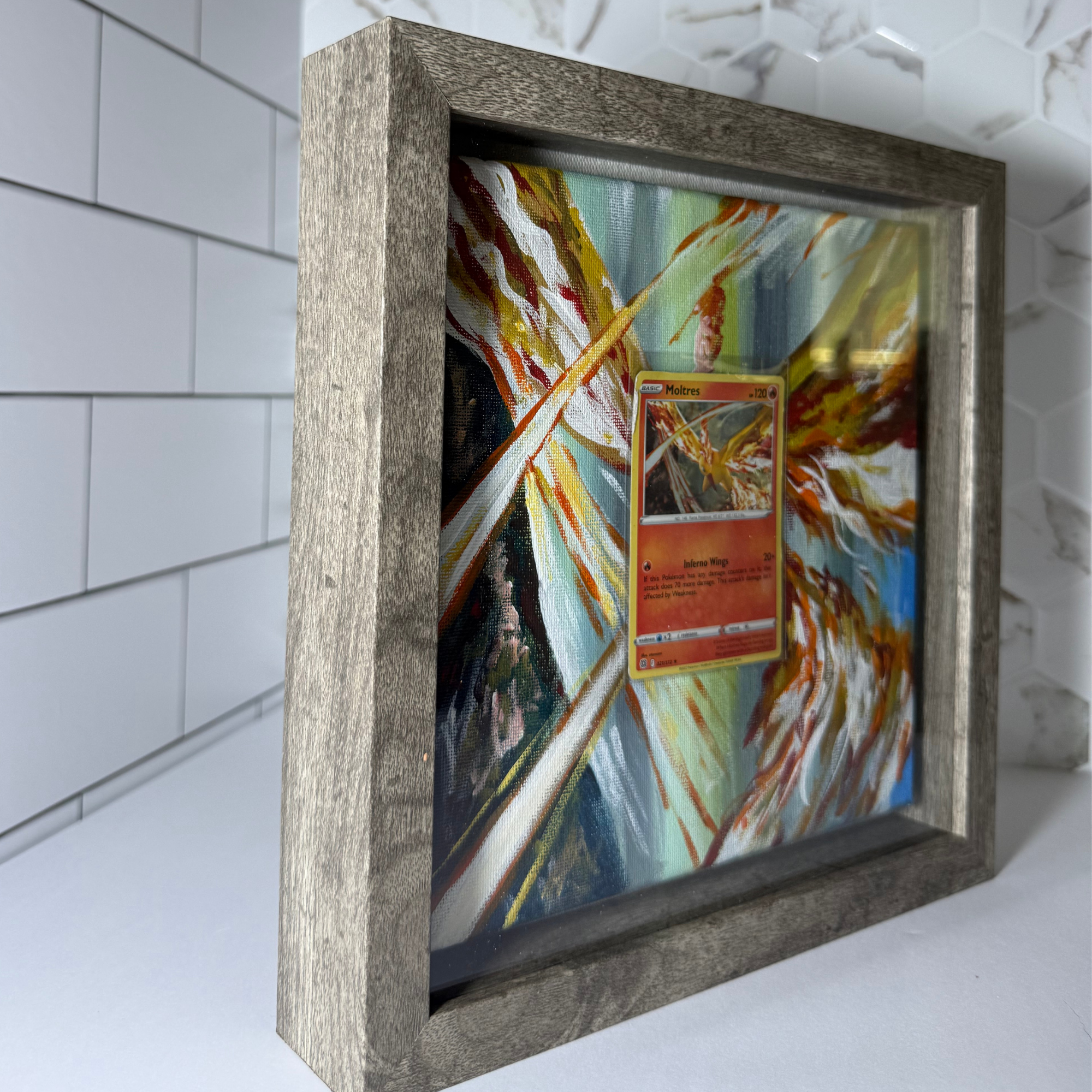 Pokémon Card Canvas – Custom Hand-Painted Frame