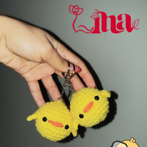 Matching Crochet Duck Keychains 🦆💛