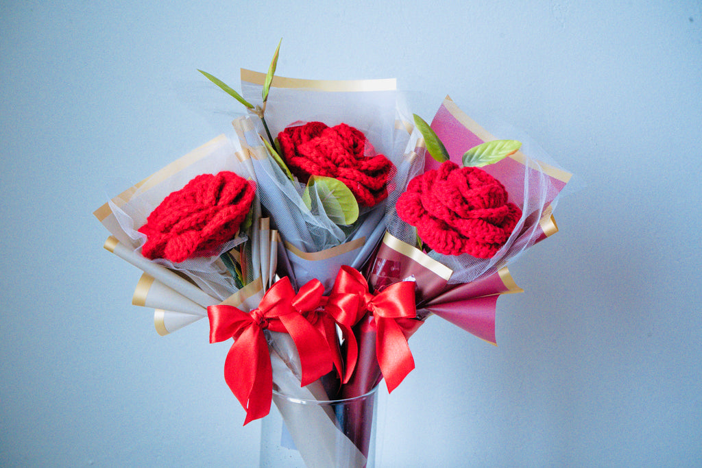 Single Eternal Crochet Rose