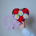 Heart Box – 3 Red Roses & 3 Daisies