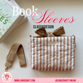 CLASSIC DESIGN Quilted Book Sleeve Bag, Reversible Book Cover with Handle, Minimal Aesthetic Book Lover Gift, Handmade Reader Accessory